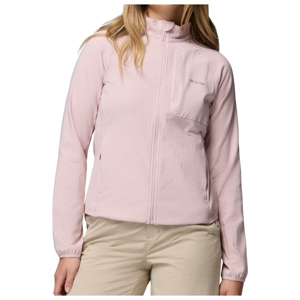 Columbia Women’s Superior Summit Grid Full Zip Fleecevest Roze
