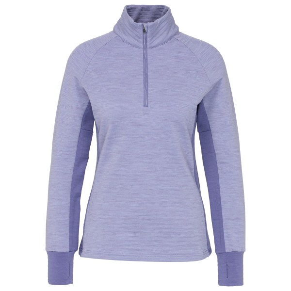 Stoic Women’s MerinoFleece260 FlenSt. II Half Zip Merinotrui Purper