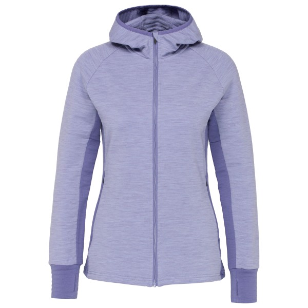 Stoic Women’s MerinoFleece260 FlenSt. II Zip Hoody Merinohoodie Purper