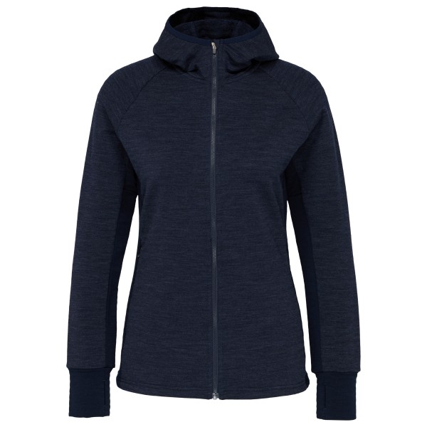 Stoic Women’s MerinoFleece260 FlenSt. II Zip Hoody Merinohoodie Blauw