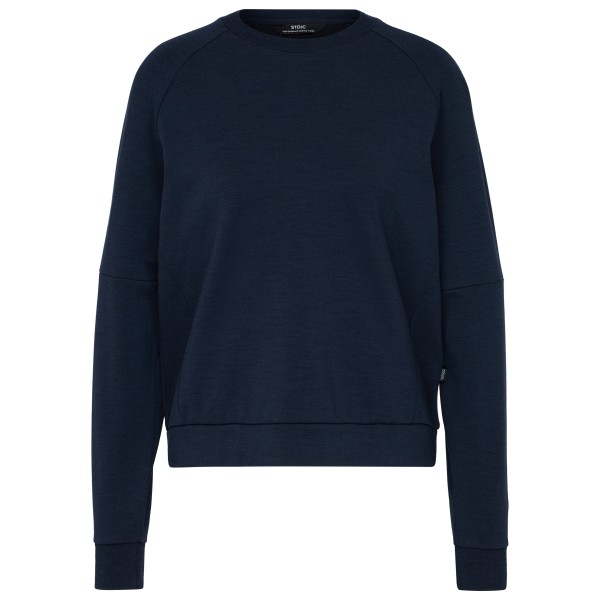 Stoic Women’s MerinoFleece270 MMXX. Lulea Crew Merinotrui Blauw