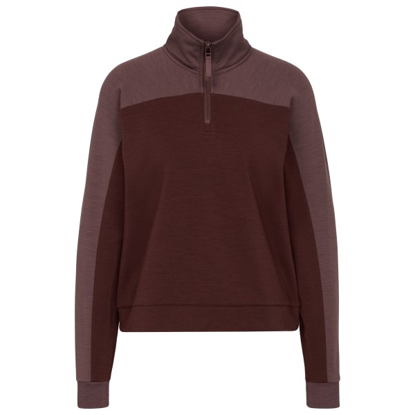 Stoic Women’s MerinoFleece270 MMXX. Lulea Half Zip Merinotrui Bruin