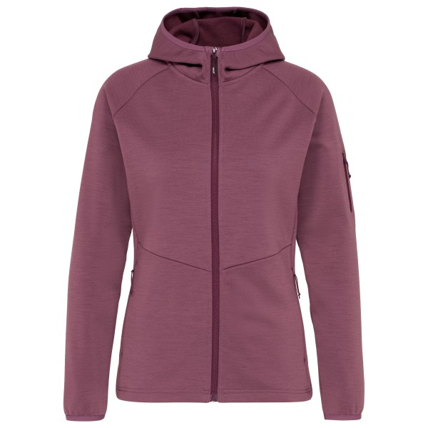 Stoic Women’s MerinoFleece335 KuolpaSt. III Zip Hoody Merinohoodie Purper