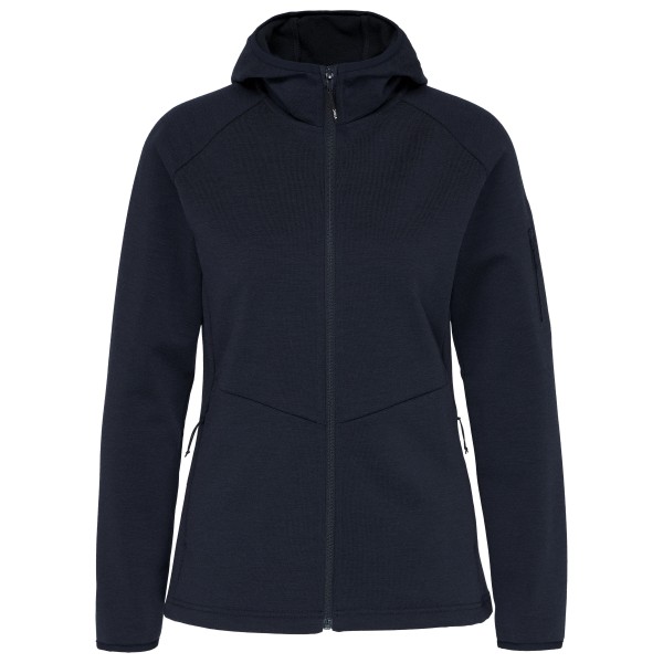 Stoic Women’s MerinoFleece335 KuolpaSt. III Zip Hoody Merinohoodie Blauw