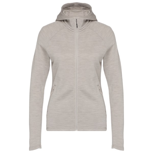Stoic Women’s MerinoFleece240 ForseSt. Zip Hoody Merinohoodie Grijs