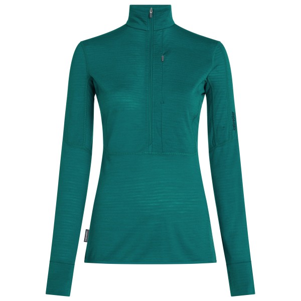 Icebreaker Women’ Merino 200 Descender L/ Half Zip Merinotrui turkoois Turquoise