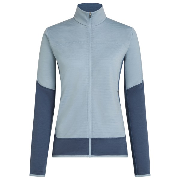 Icebreaker - Women's Merino 300 Realfleece Desc L/S Zip - Merinojacke Gr L grau