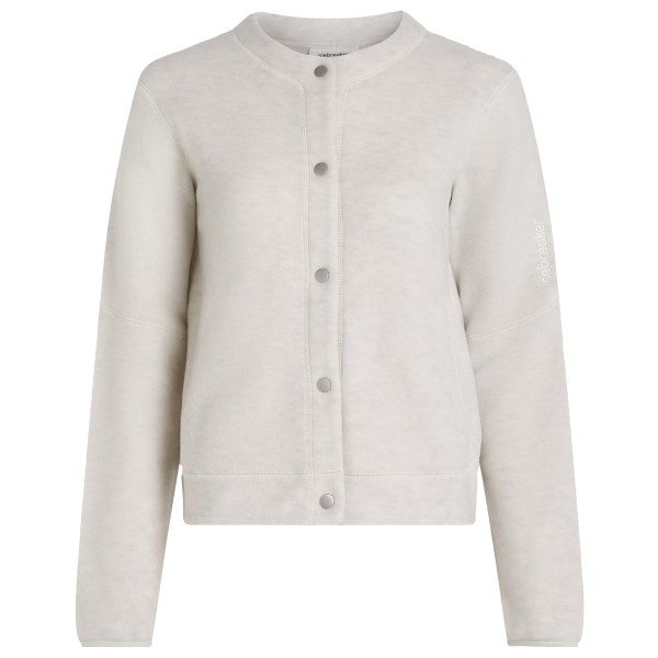 Icebreaker Women’s Merino Blend 800 Classic Pile Cardigan Merinovest Grijs