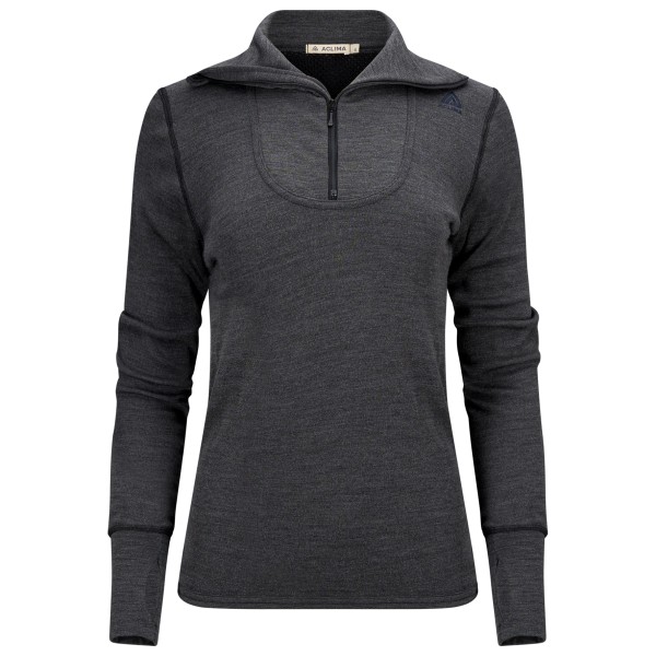 Aclima Women’s Doublewool Polo Merinolongsleeve Grijs