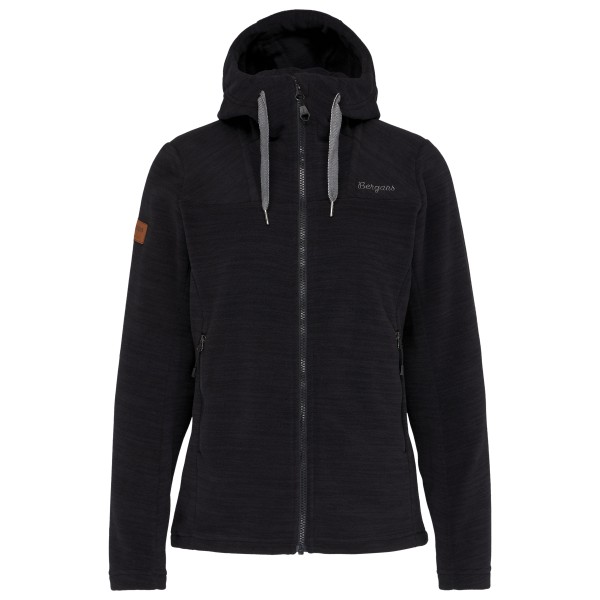 Bergans Women’s Hareid Fleece Hood Jacket Fleecevest Zwart
