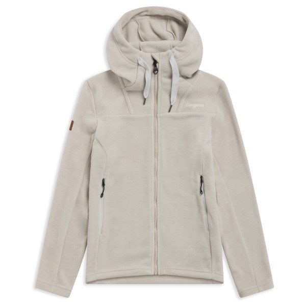 Bergans Women’s Hareid Fleece Hood Jacket Fleecevest Grijs