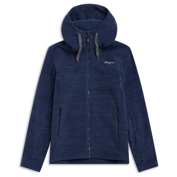 Bergans Women’s Hareid Fleece Hood Jacket Fleecevest Blauw