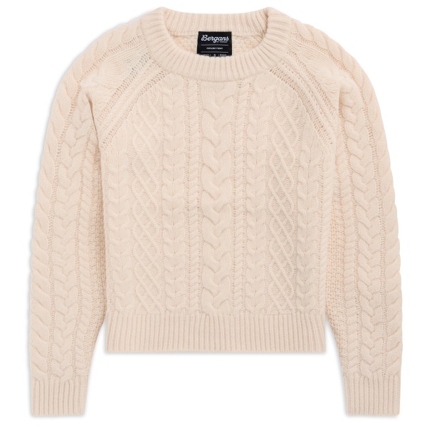Bergans Women’s Lofoten Knitted Wool Jumper Wollen trui Beige