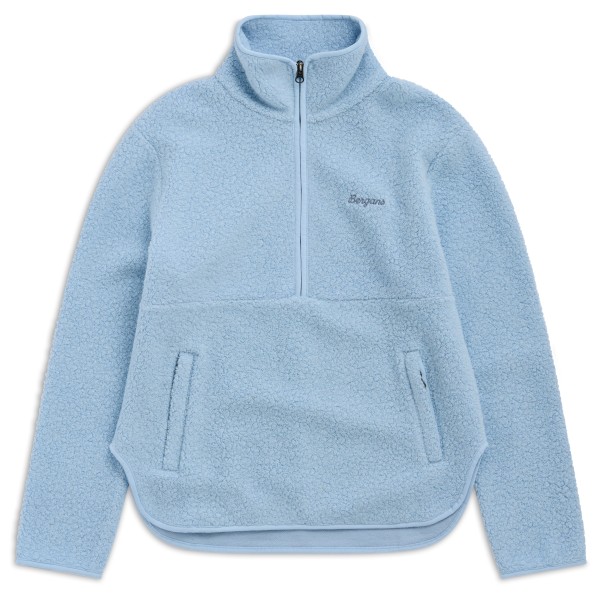 Bergans Women’s Myken Merino Pile Half Zip Fleecetrui Blauw