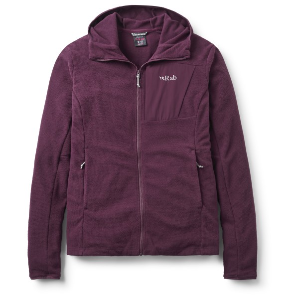 Rab Women’s Tecton Hoody Fleecevest Purper