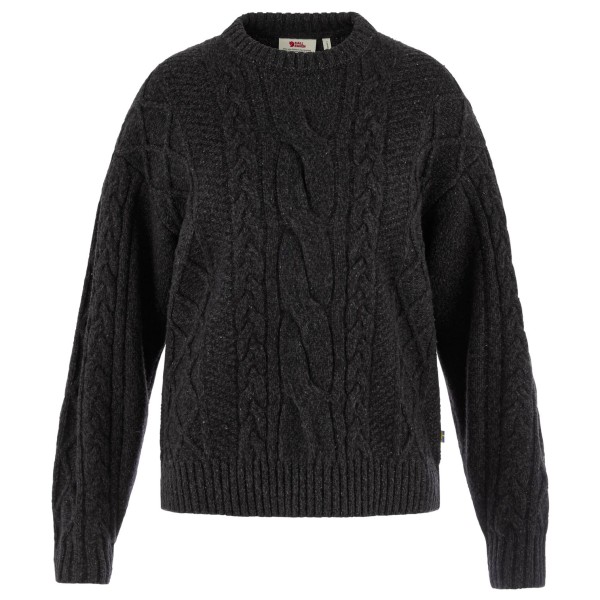 Fjällräven - Women's Övik Cable Knit - Wollpullover Gr L schwarz