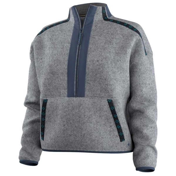 Smartwool Women’s Second Cut Fleece 1/2 Zip Fleecetrui Grijs