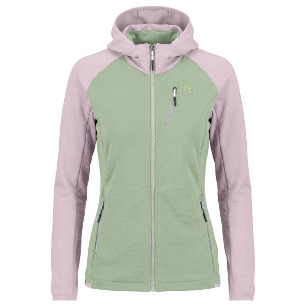 Karpos Women’s Odle Evo Hoodie Full Zip Fleece Fleecevest Groen