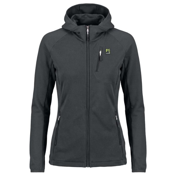 Karpos Women’s Odle Evo Hoodie Full Zip Fleece Fleecevest Grijs