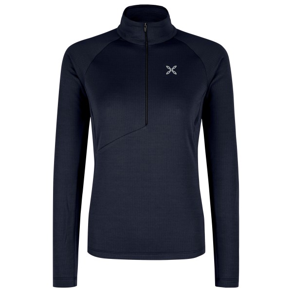 Montura Women’s Peak Power G.Polartec Anorak Fleecetrui Blauw