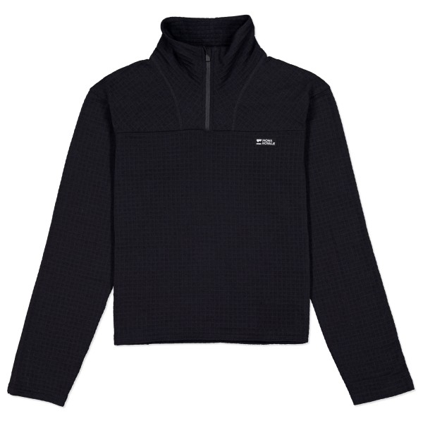 Mons Royale Women’s Offgrid Merino Fleece Long Sleeve Merinotrui Zwart