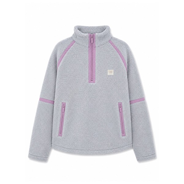 Mazine Women’s Sherpa Half-Zip Fleecevest Grijs