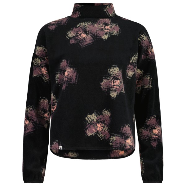 Maloja Women’s RomaliaM. Printed Fleecetrui Zwart
