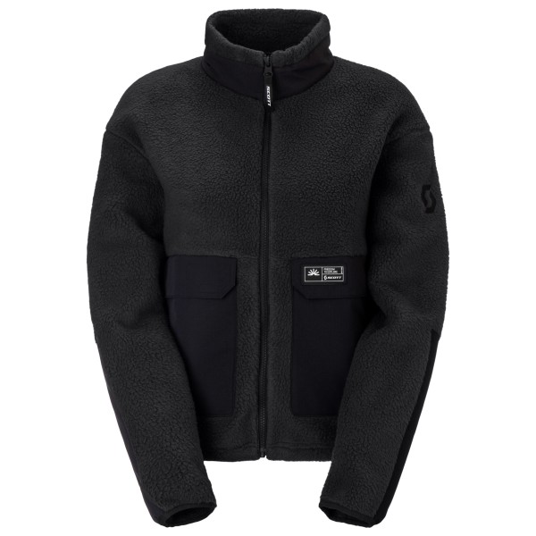Scott Women’s Jacket Escape Heritage Pile Fleecevest Zwart