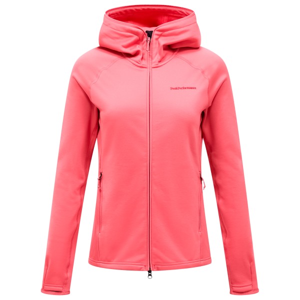 Peak Performance Women’ Midlayer Zip Hood Fleecevest Roze
