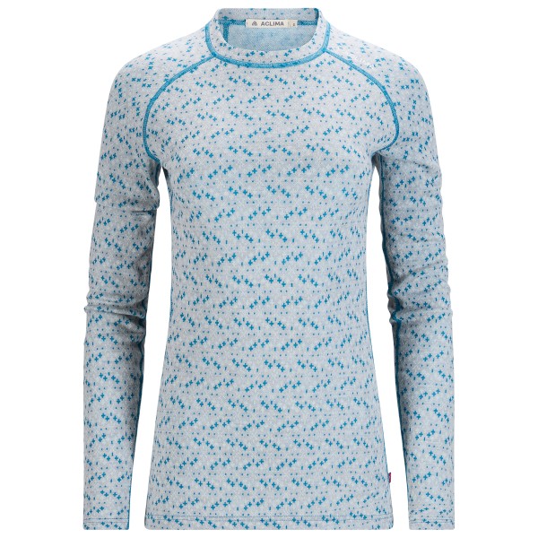 Aclima Women’s Designwool Glitre Crewneck Merinolongsleeve Grijs
