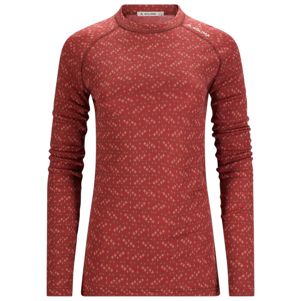 Aclima Women’s Designwool Glitre Crewneck Merinolongsleeve Rood