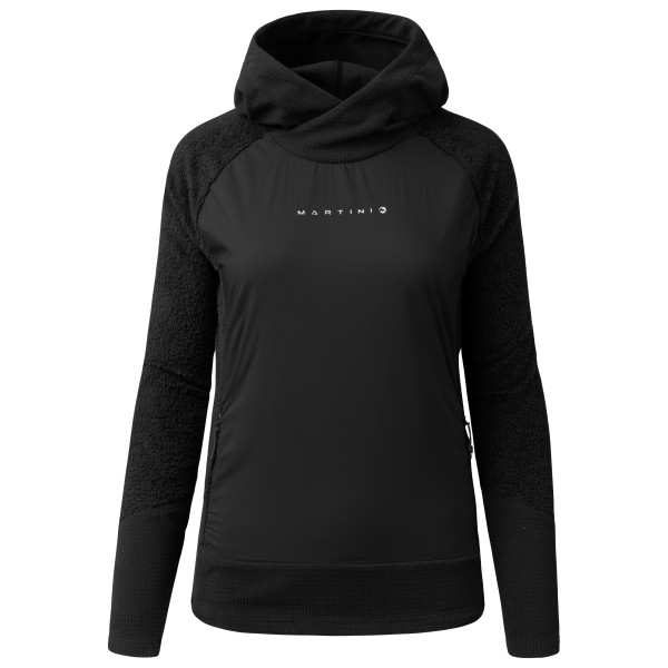 Martini Women’s Wildtrack Rock IN Hybrid Hoodie Fleecetrui Zwart