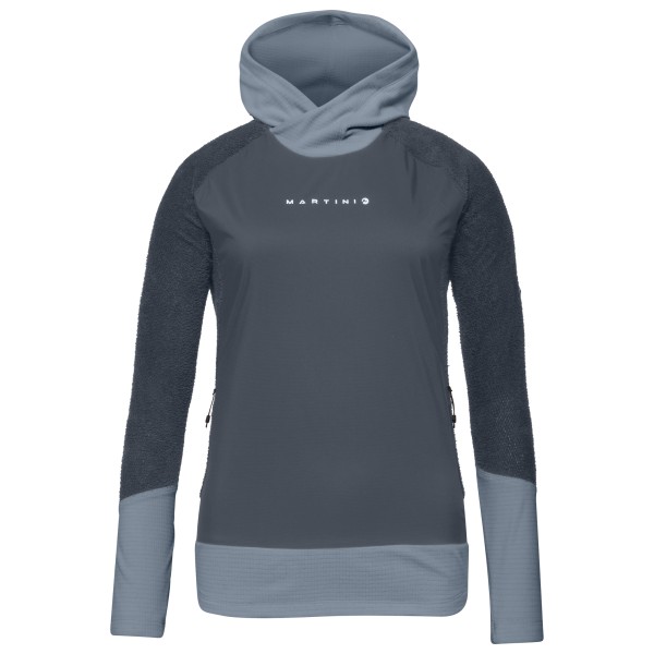 Martini Women’s Wildtrack Rock IN Hybrid Hoodie Fleecetrui Blauw