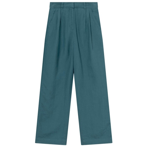 DEDICATED Pants Vickleby Linen Freizeithose Women (Gr S |blau)
