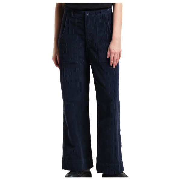 Image of DEDICATED - Women"s Workwear Pants Vara Corduroy - Freizeithose Gr L blau/schwarz'