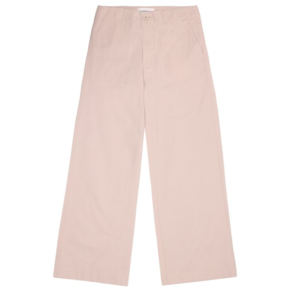 KnowledgeCotton Apparel Posey Wide Slub Yarn Freizeithose Damen (Gr 36 |rosa)