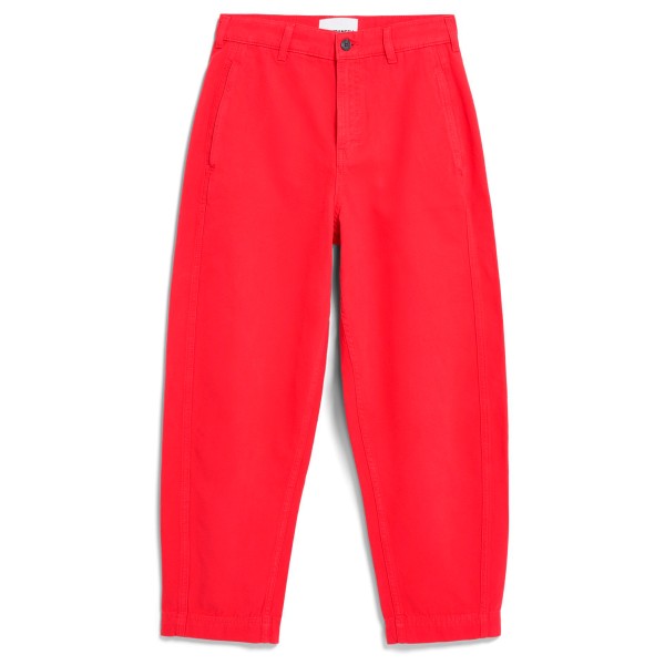 ARMEDANGELS Workwear Canvas Barrel Pant Freizeithose Damen (Gr XS |rot)
