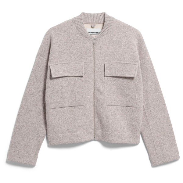 ARMEDANGELS Women’s Cotton-Wool Bomber Knit Jacket Vrijetijdsjack Grijs