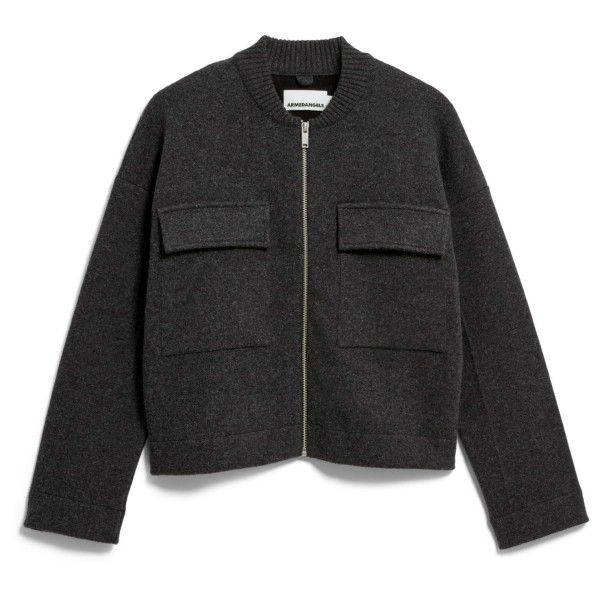 ARMEDANGELS Women’s Cotton-Wool Bomber Knit Jacket Vrijetijdsjack Zwart