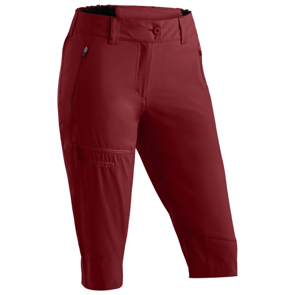 Maier Sports Lulaka Capri Loop Shorts Damen Wandern (Gr 42 - Regular |rot)
