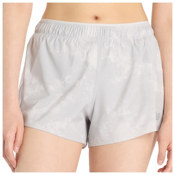 New Balance RC Printed Short 3 Laufshorts Damen (Gr M |beige)