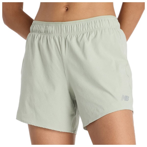 Laufshort New Balance RC Short 5'' Damen (Gr XS |beige)