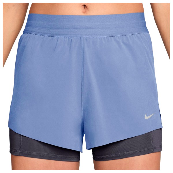 Nike Women’s Swift Dri-Fit Mid-Rise 2-In-1 Shorts Hardloopshort Purper