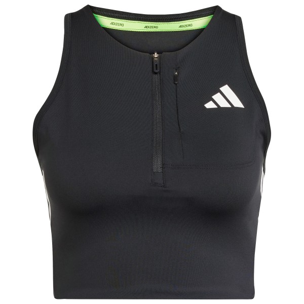 adidas Adizero Running Gel Pocket Crop Top Sport-BH Damen (Gr XL |schwarz)