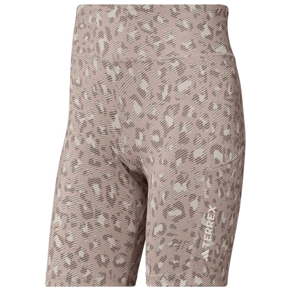 adidas Terrex – Women’s Multi 8” AOP2 Tight Shorts – Short maat L, Bruin