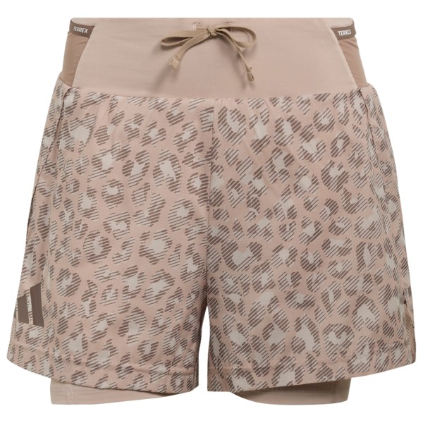 adidas Terrex – Women’s XPL 2in1 AOP Shorts – Short maat 34, Bruin
