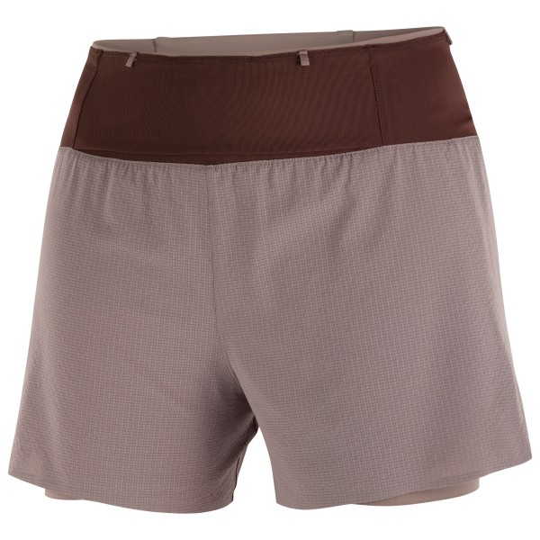 Laufshort Salomon Sense Aero 2In1 Trail 4 Damen (Gr M |braun)