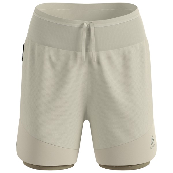 Odlo – Women’s X-Alp Trail 5 Inch 2-in-1 Short – Hardloopshort maat S, Grijs