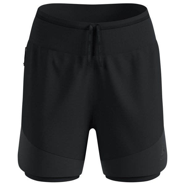Laufshort Odlo X-Alp Trail 5 Inch 2-in-1 Short Damen (Gr L |schwarz)