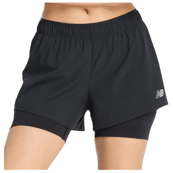 New Balance RC 2-in-1 Short 3 Laufshorts Damen (Gr M |schwarz)